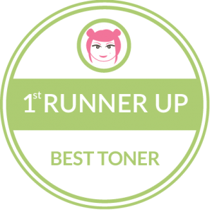 Holos wins 1st Runner up in Best Toner Category in Beaut.ie awards