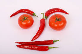 smily tomatoes and peppers