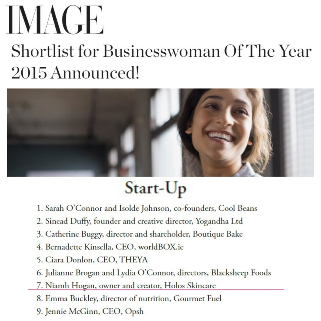 Image.ie 7th November 2015 Shortlist for Businesswoman Of The Year 2015 Announced!